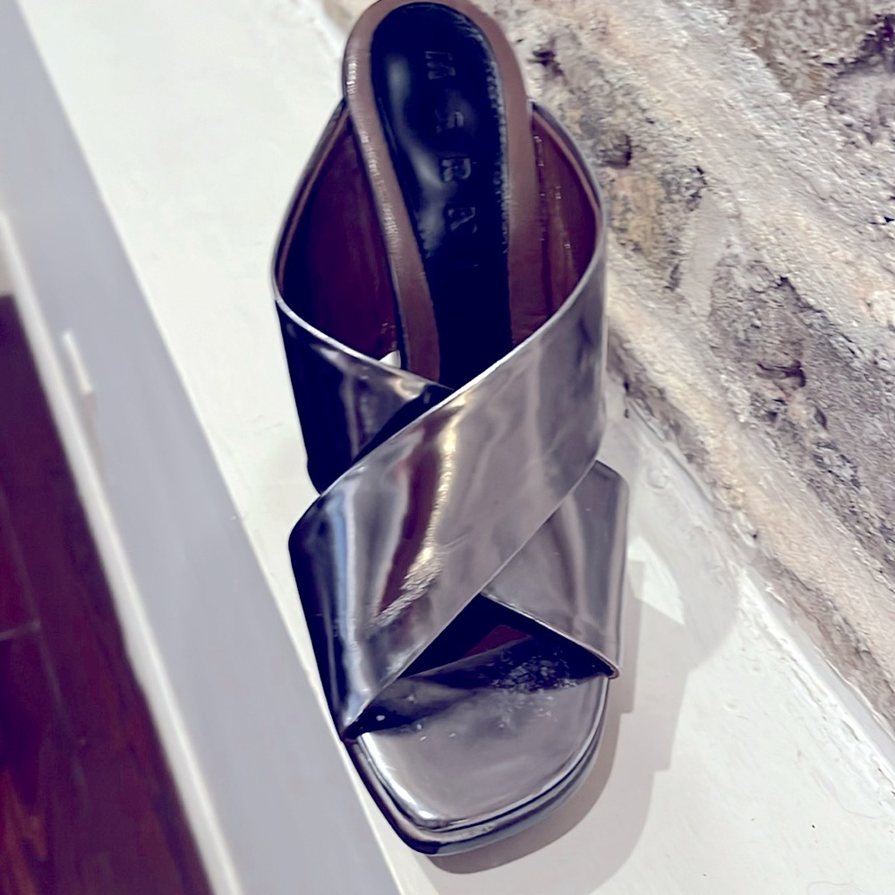 Metallic silver Marni platform - Picture 8 of 9